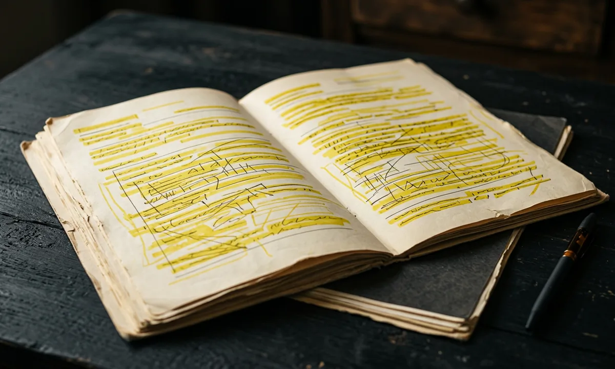 Artykuł o limitach polisy: dokument z podkreśleniami na biurku, miniatura 1200 na 720 pikseli