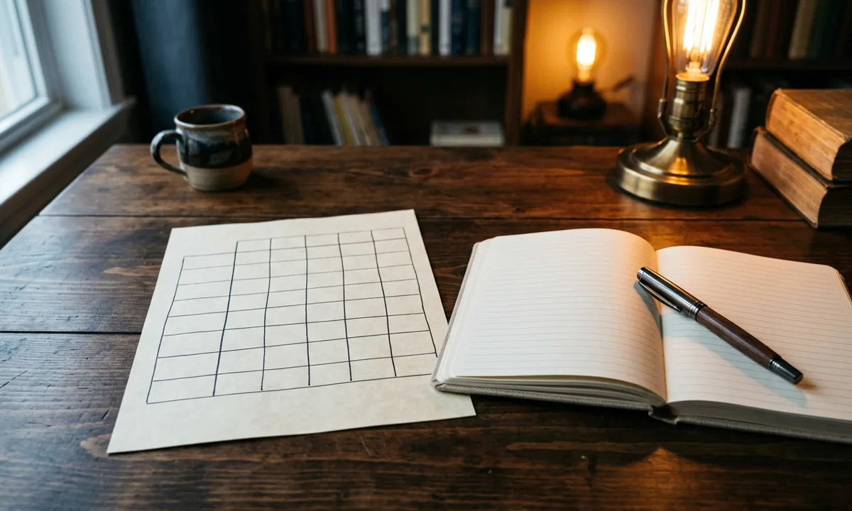 Porównywanie ofert ubezpieczenia: tabela i notatnik, miniatura 1200 na 720 pikseli